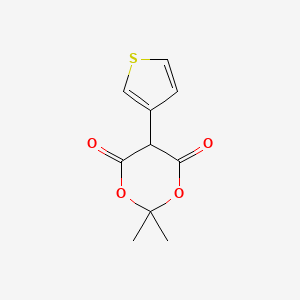 molecular formula C10H10O4S B1584272 2,2-Dimethyl-5-(3-thienyl)-1,3-dioxane-4,6-dione CAS No. 61857-83-8