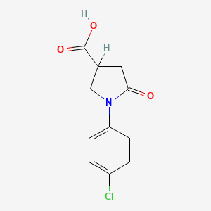 B1584285 1-(4-Chlorophenyl)-5-oxopyrrolidine-3-carboxylic acid CAS No. 39629-87-3