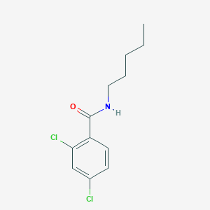 molecular formula C12H15Cl2NO B1584291 2,4-二氯-N-戊基苯甲酰胺 CAS No. 2447-88-3