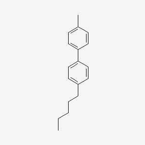 molecular formula C18H22 B1584294 4-Methyl-4'-pentyl-1,1'-biphenyl CAS No. 64835-63-8