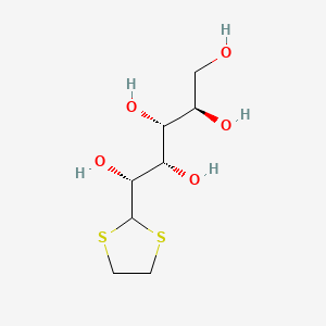 molecular formula C8H16O5S2 B1584304 D-Glucose ethylenedithioacetal CAS No. 3650-65-5