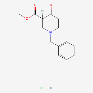 molecular formula C14H18ClNO3 B1584305 Methyl 1-benzyl-4-oxopiperidine-3-carboxylate hydrochloride CAS No. 3939-01-3