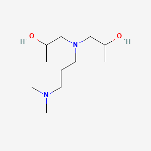 molecular formula C11H26N2O2 B1584314 2-丙醇，1,1'-[[3-(二甲基氨基)丙基]亚胺]双- CAS No. 63469-23-8