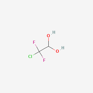 molecular formula C2H3ClF2O2 B1584317 2-Chloro-2,2-difluoroethane-1,1-diol CAS No. 63034-47-9