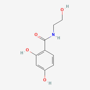 molecular formula C9H11NO4 B1584321 2,4-二羟基-N-(2-羟乙基)苯甲酰胺 CAS No. 24207-41-8