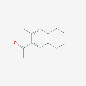 molecular formula C13H16O B158433 6-Acetyl-7-methyl-1,2,3,4-tetrahydronaphthalene CAS No. 10188-69-9