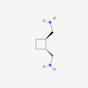 molecular formula C6H14N2 B158434 [(1R,2R)-2-(Aminomethyl)cyclobutyl]methylamine CAS No. 1731-23-3