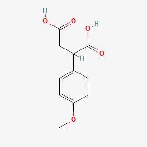 molecular formula C11H12O5 B1584342 2-(4-Methoxyphenyl)succinic acid CAS No. 6331-59-5