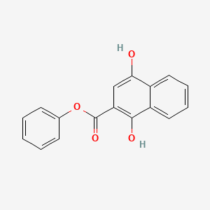 molecular formula C17H12O4 B1584353 Phenyl 1,4-dihydroxy-2-naphthoate CAS No. 54978-55-1