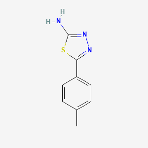 molecular formula C9H9N3S B1584354 5-(4-Methylphenyl)-1,3,4-thiadiazol-2-amine CAS No. 26907-54-0