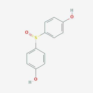 molecular formula C12H10O3S B158439 Phenol, 4,4'-sulfinylbis- CAS No. 1774-34-1