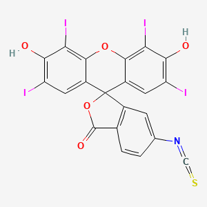 3',6'-Dihydroxy-2',4',5',7'-tetraiodo-5-isothiocyanatospiro[2-benzofuran-3,9'-xanthene]-1-one