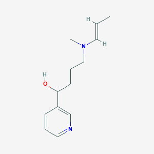 4-[methyl-[(E)-prop-1-enyl]amino]-1-pyridin-3-ylbutan-1-ol