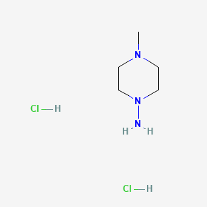 molecular formula C5H15Cl2N3 B1584400 Piperazine, 1-amino-4-methyl-, dihydrochloride CAS No. 40675-60-3