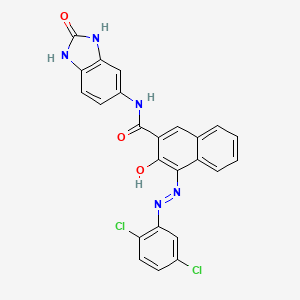 molecular formula C24H15Cl2N5O3 B1584410 4-[(2,5-dichlorophenyl)azo]-N-(2,3-dihydro-2-oxo-1H-benzimidazol-5-yl)-3-hydroxynaphthalene-2-carboxamide CAS No. 6992-11-6