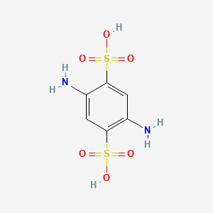 molecular formula C6H8N2O6S2 B1584411 1,4-Benzenedisulfonic acid, 2,5-diamino- CAS No. 7139-89-1
