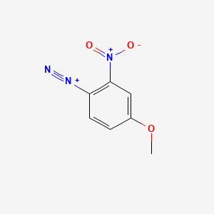 molecular formula C7H6N3O3+ B1584432 4-Methoxy-2-nitrobenzenediazonium CAS No. 27165-25-9