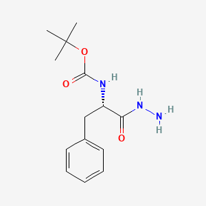 molecular formula C14H21N3O3 B1584453 (S)-tert-Butyl (1-hydrazinyl-1-oxo-3-phenylpropan-2-yl)carbamate CAS No. 30189-48-1