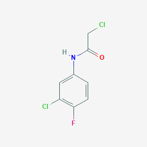 2-chloro-N-(3-chloro-4-fluorophenyl)acetamide