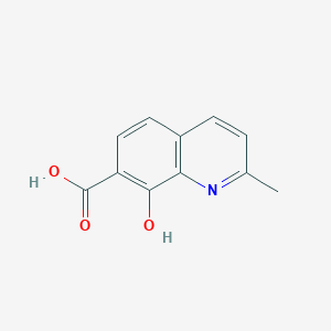 molecular formula C11H9NO3 B1584457 8-Hydroxy-2-methylquinoline-7-carboxylic acid CAS No. 23051-08-3