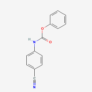 molecular formula C14H10N2O2 B1584467 phenyl N-(4-cyanophenyl)carbamate CAS No. 71130-54-6
