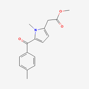 molecular formula C16H17NO3 B1584471 Methyl 1-methyl-5-(4-methylbenzoyl)-1H-pyrrole-2-acetate CAS No. 33369-52-7