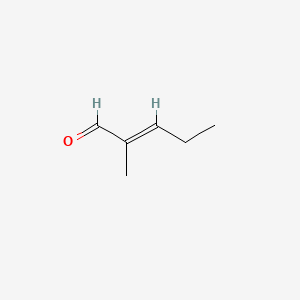 molecular formula C6H10O B1584526 2-甲基-2-戊烯醛 CAS No. 623-36-9