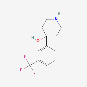 molecular formula C12H14F3NO B1584540 4-[3-(三氟甲基)苯基]-4-哌啶醇 CAS No. 2249-28-7