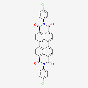 molecular formula C36H16Cl2N2O4 B1584541 7,18-bis(4-chlorophenyl)-7,18-diazaheptacyclo[14.6.2.22,5.03,12.04,9.013,23.020,24]hexacosa-1(23),2,4,9,11,13,15,20(24),21,25-decaene-6,8,17,19-tetrone CAS No. 2379-77-3