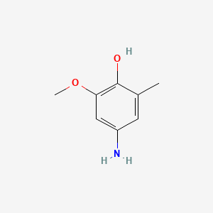 molecular formula C8H11NO2 B1584547 4-Amino-2-methoxy-6-methylphenol CAS No. 408309-38-6