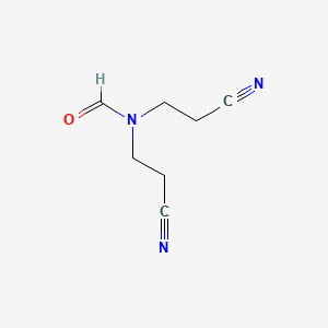 molecular formula C7H9N3O B1584557 N,N-双(2-氰乙基)甲酰胺 CAS No. 3445-84-9