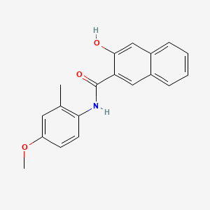 molecular formula C19H17NO3 B1584559 2-Naphthalenecarboxamide, 3-hydroxy-N-(4-methoxy-2-methylphenyl)- CAS No. 3689-20-1