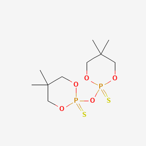 molecular formula C10H20O5P2S2 B1584560 1,3,2-二氧杂磷杂环己烷，2,2'-氧代双[5,5-二甲基-，2,2'-二硫化物 CAS No. 4090-51-1