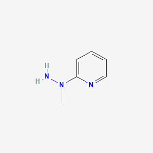 molecular formula C6H9N3 B1584563 吡啶，2-(1-甲基肼基)- CAS No. 4231-74-7