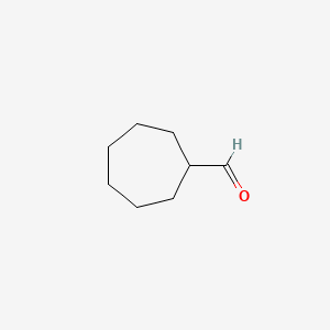 molecular formula C8H14O B1584565 环庚烷甲醛 CAS No. 4277-29-6