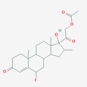 molecular formula C24H33FO5 B158458 6alpha-Fluoro-17,21-dihydroxy-16alpha-methylpregn-4-ene-3,20-dione 21-acetate CAS No. 1692-75-7