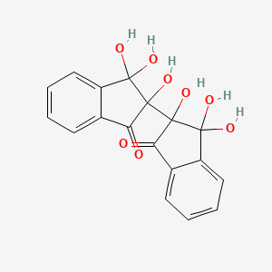 molecular formula C18H14O8 B1584599 [2,2'-Bi-1H-indene]-1,1'-dione, 2,2',3,3'-tetrahydro-2,2',3,3,3',3'-hexahydroxy- CAS No. 5950-69-6