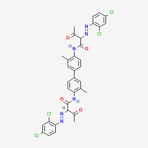 molecular formula C34H28Cl4N6O4 B1584600 Pigment yellow 16 CAS No. 5979-28-2
