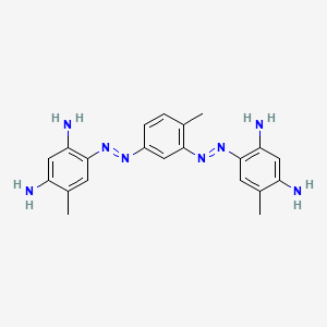 molecular formula C21H24N8 B1584609 1,3-Benzenediamine, 4,4'-[(4-methyl-1,3-phenylene)bis(azo)]bis[6-methyl- CAS No. 4482-25-1