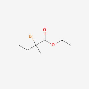 molecular formula C7H13BrO2 B1584615 Ethyl 2-bromo-2-methylbutanoate CAS No. 5398-71-0