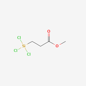 molecular formula C4H7Cl3O2Si B1584619 2-(羧甲氧基)乙基三氯硅烷 CAS No. 18147-81-4