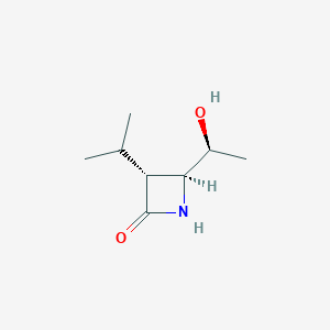 B158462 (3R,4S)-4-[(1S)-1-hydroxyethyl]-3-propan-2-ylazetidin-2-one CAS No. 135560-67-7