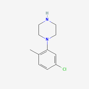molecular formula C11H15ClN2 B1584632 1-(5-氯-2-甲基苯基)哌嗪 CAS No. 76835-20-6