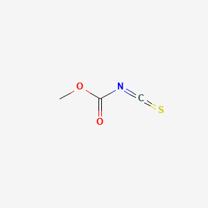 molecular formula C3H3NO2S B1584643 甲氧羰基异硫氰酸酯 CAS No. 35266-49-0