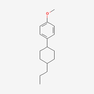 molecular formula C16H24O B1584657 1-Methoxy-4-(trans-4-n-propylcyclohexyl)benzene CAS No. 81936-32-5