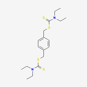 [4-(diethylcarbamothioylsulfanylmethyl)phenyl]methyl N,N-diethylcarbamodithioate