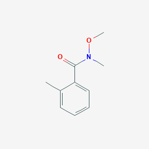 molecular formula C10H13NO2 B158466 N-甲氧基-N,2-二甲基苯甲酰胺 CAS No. 130250-61-2