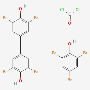 molecular formula C22H15Br7Cl2O4 B1584664 carbonyl dichloride;2,6-dibromo-4-[2-(3,5-dibromo-4-hydroxyphenyl)propan-2-yl]phenol;2,4,6-tribromophenol CAS No. 71342-77-3