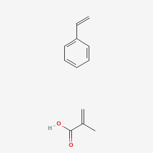 molecular formula C12H14O2 B1584675 2-Propenoic acid, 2-methyl-, polymer with ethenylbenzene CAS No. 9010-92-8