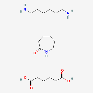 molecular formula C18H37N3O5 B1584677 Hexanedioic acid, polymer with hexahydro-2H-azepin-2-one and 1,6-hexanediamine CAS No. 24993-04-2